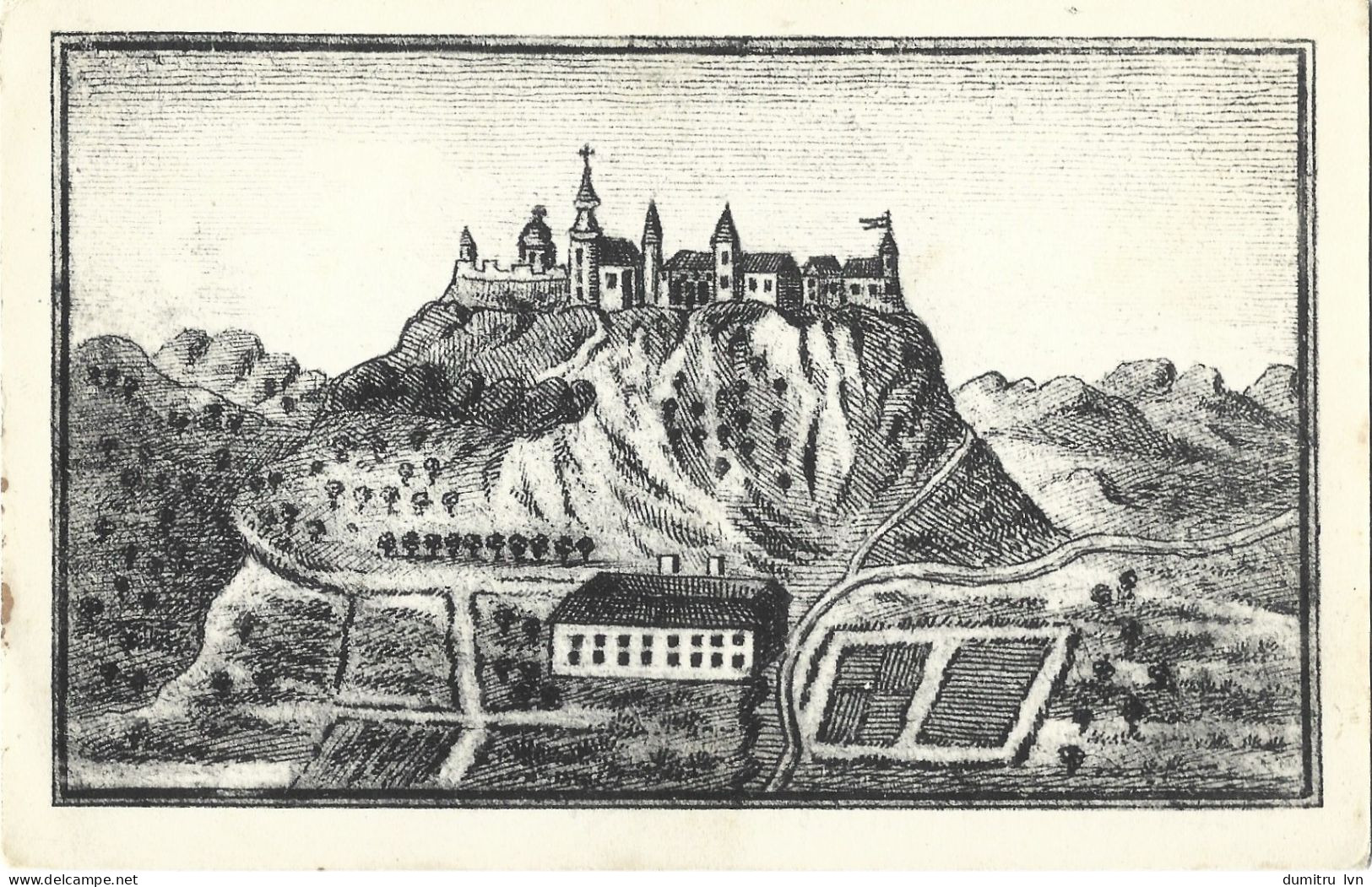 ROMANIA GURGHIU CASTLE - VIEW FROM THE WEST, FROM THE END OF THE 17TH CENTURY - Rumänien