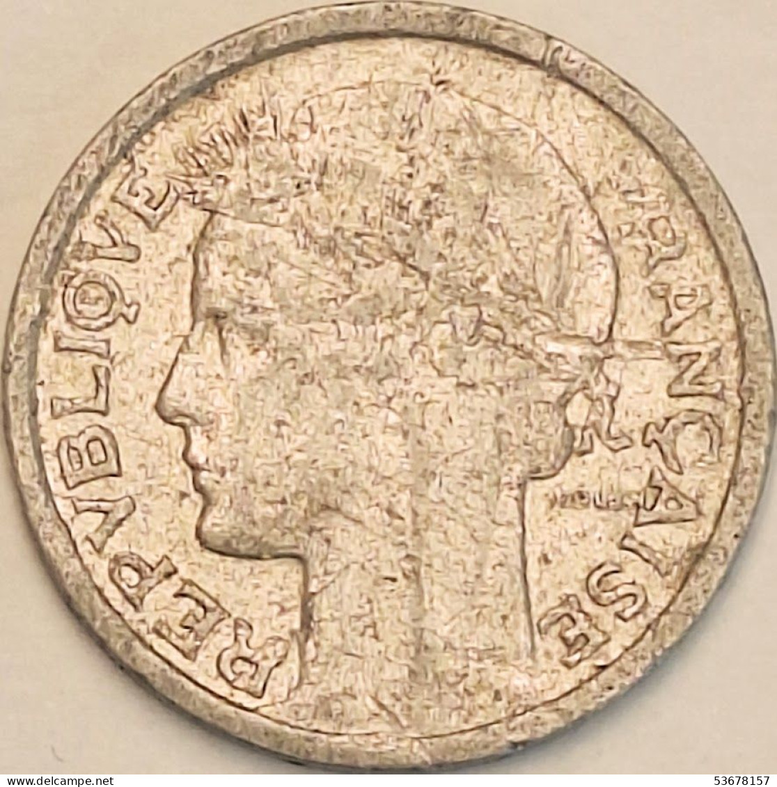 France - Franc 1948 B, KM# 885a.2 (#4095) - 1 Franc