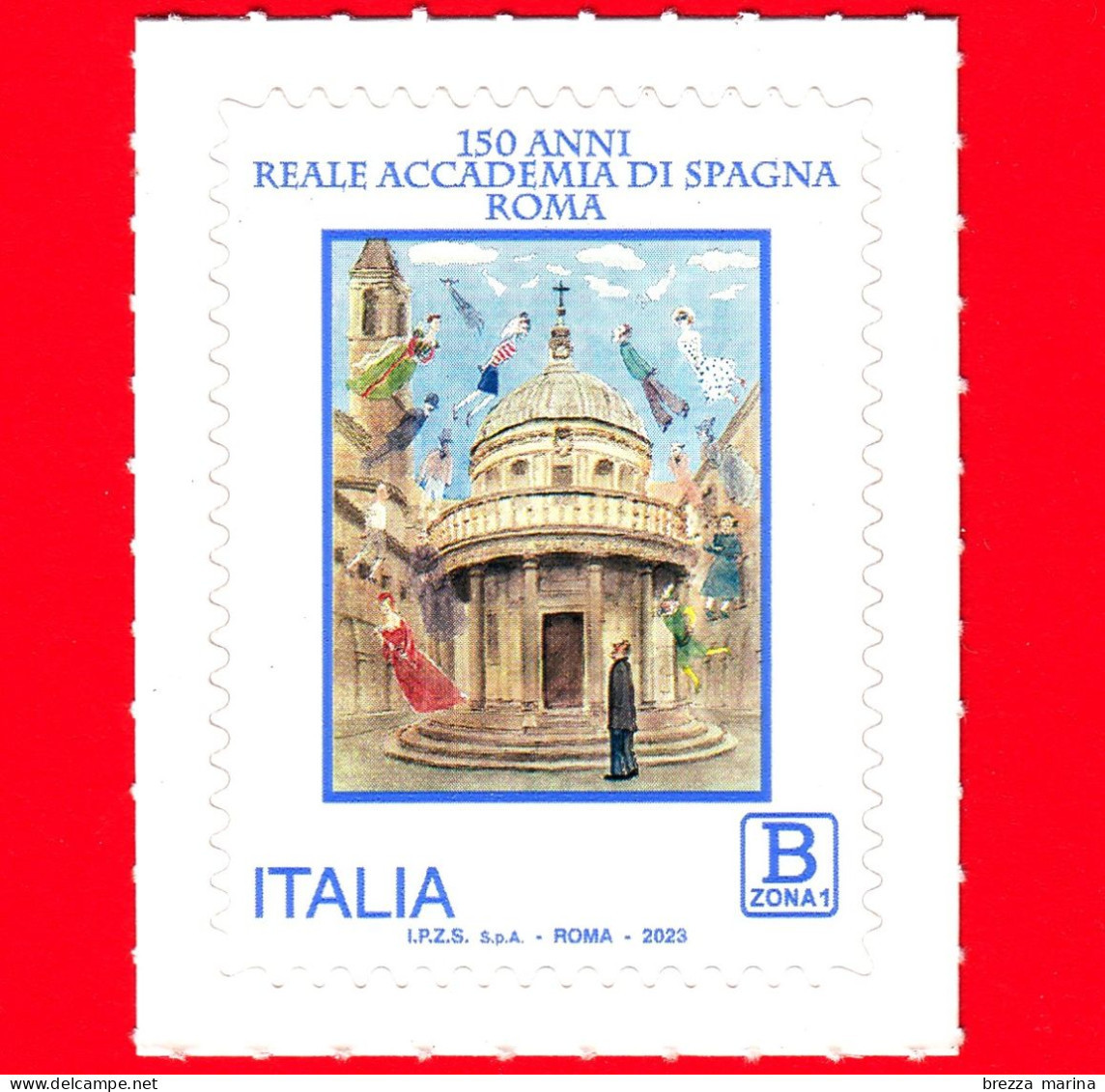 Nuovo - MNH - ITALIA - 2023 - 150 Anni Della Reale Accademia Di Spagna A Roma - Tempietto Del Bramante – B Zona 1 - 2021-...: Nieuw/plakker