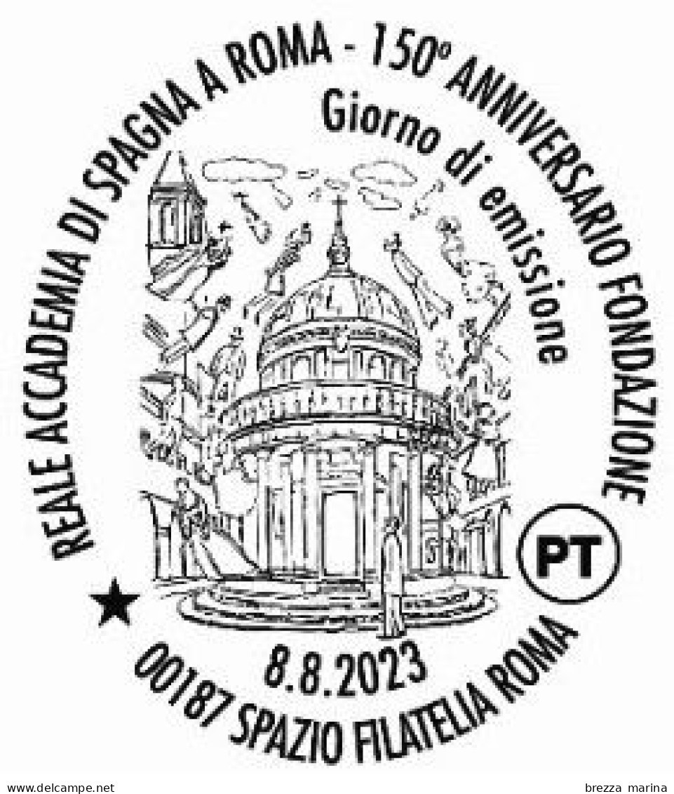 Nuovo - MNH - ITALIA - 2023 - 150 Anni Della Reale Accademia Di Spagna A Roma - Tempietto Del Bramante – B Zona 1 - 2021-...: Nieuw/plakker