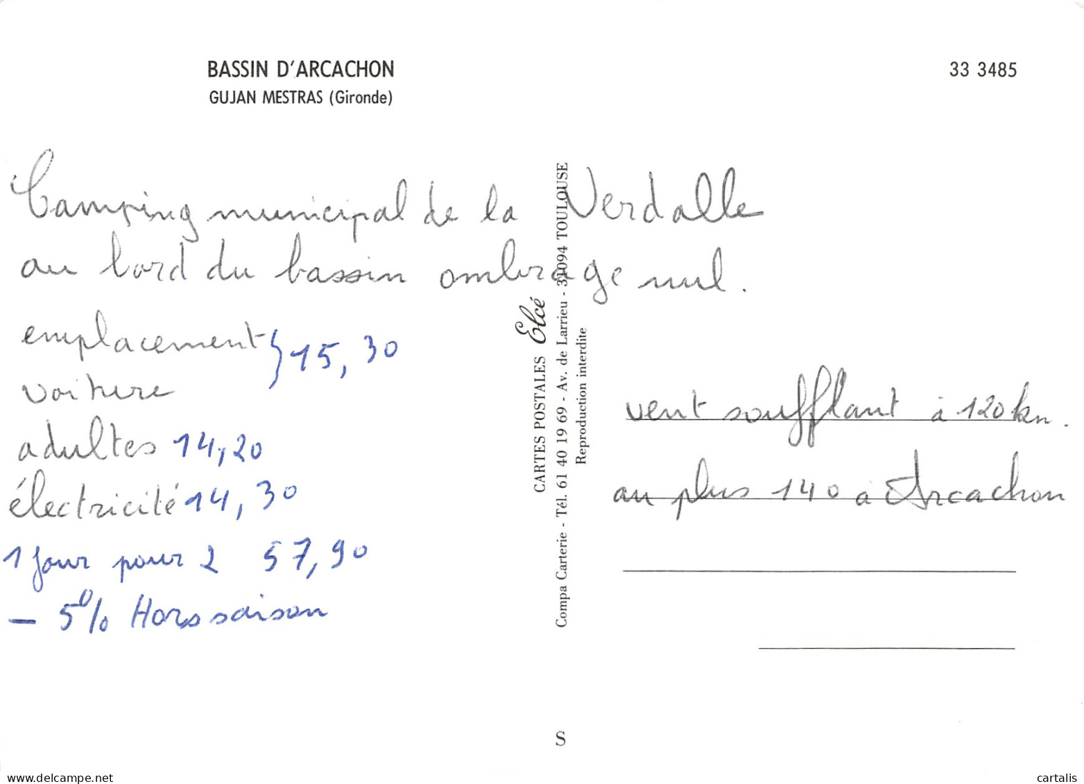 33-GUJAN MESTRAS-N°C-3645-D/0301 - Gujan-Mestras