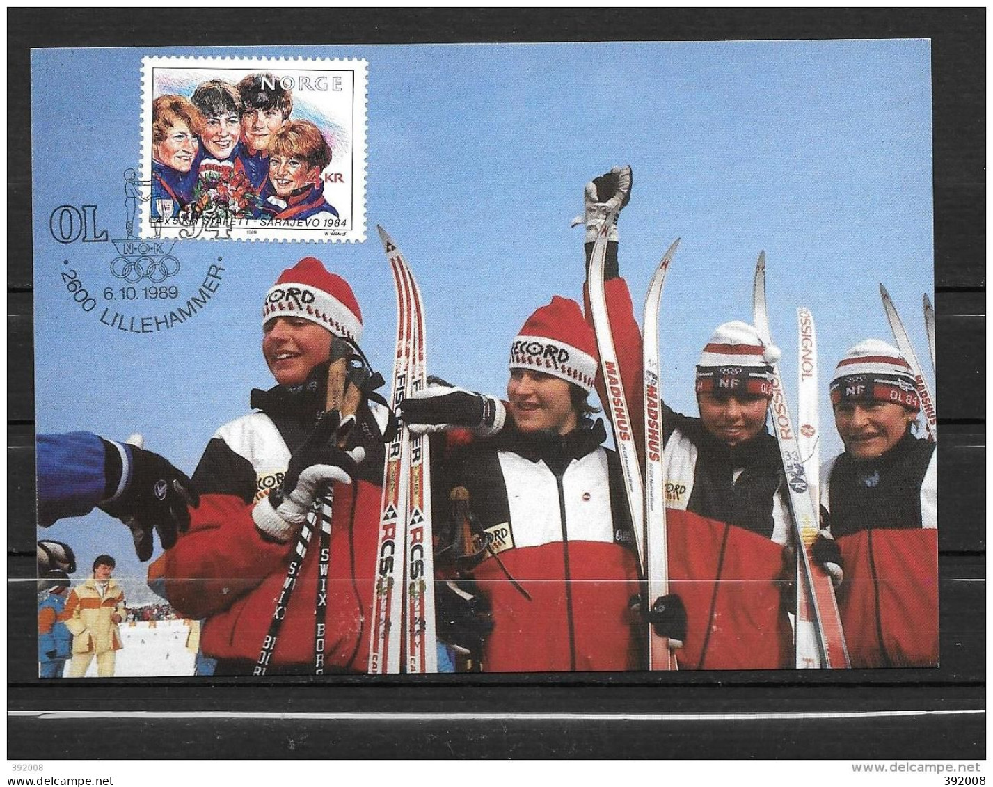NORVEGE - FDC - 9d - Invierno 1994: Lillehammer