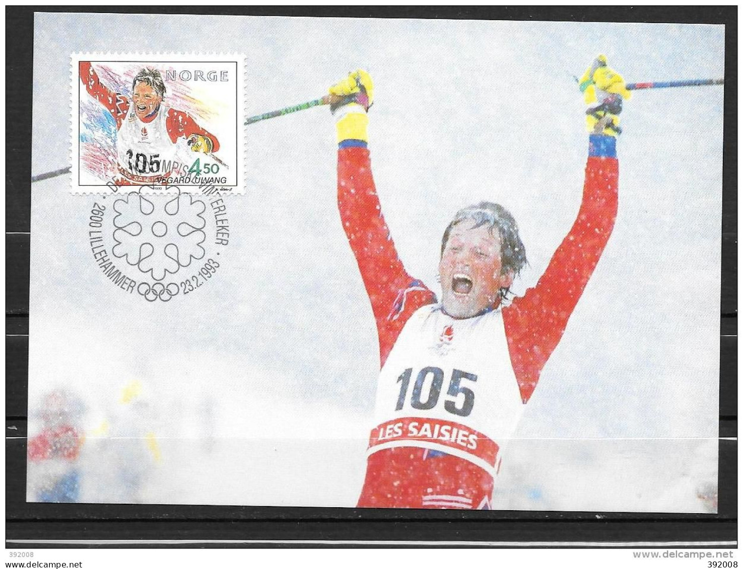 NORVEGE - FDC - 7c - Hiver 1994: Lillehammer