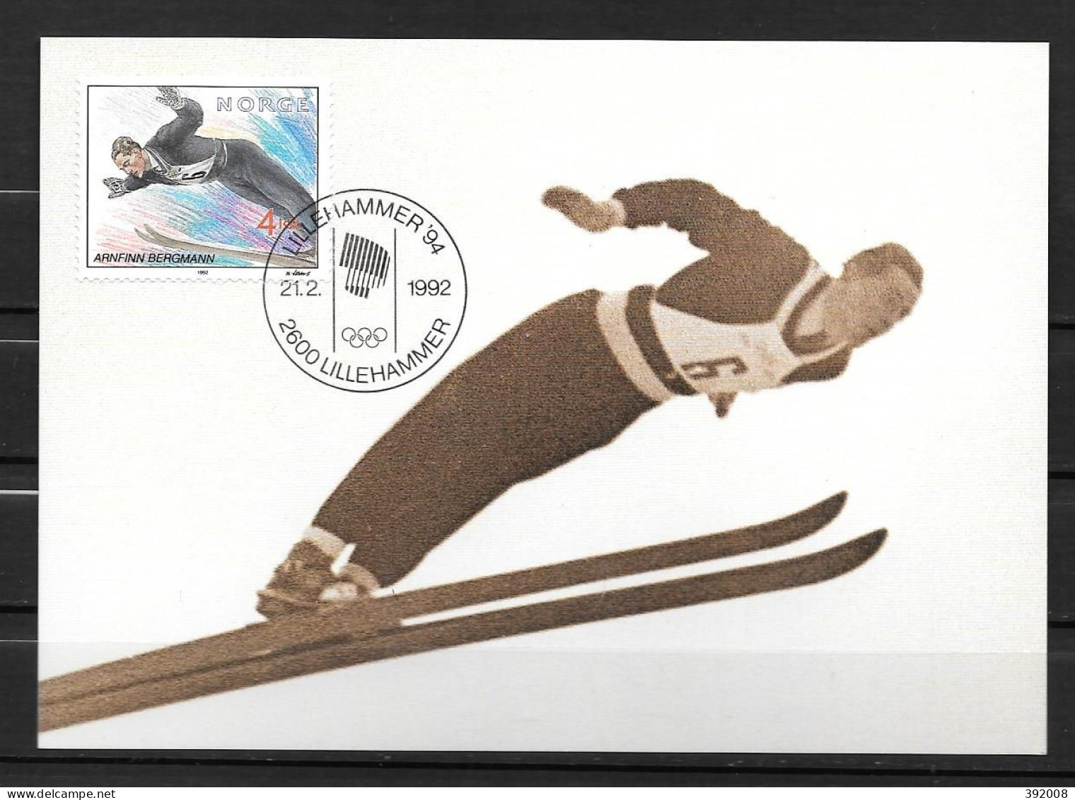 NORVEGE - FDC - 10c - Hiver 1994: Lillehammer