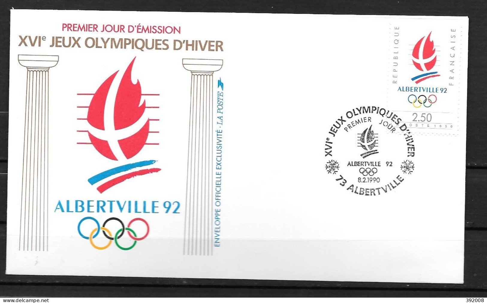 FRANCE - FDC - 2d - Invierno 1992: Albertville