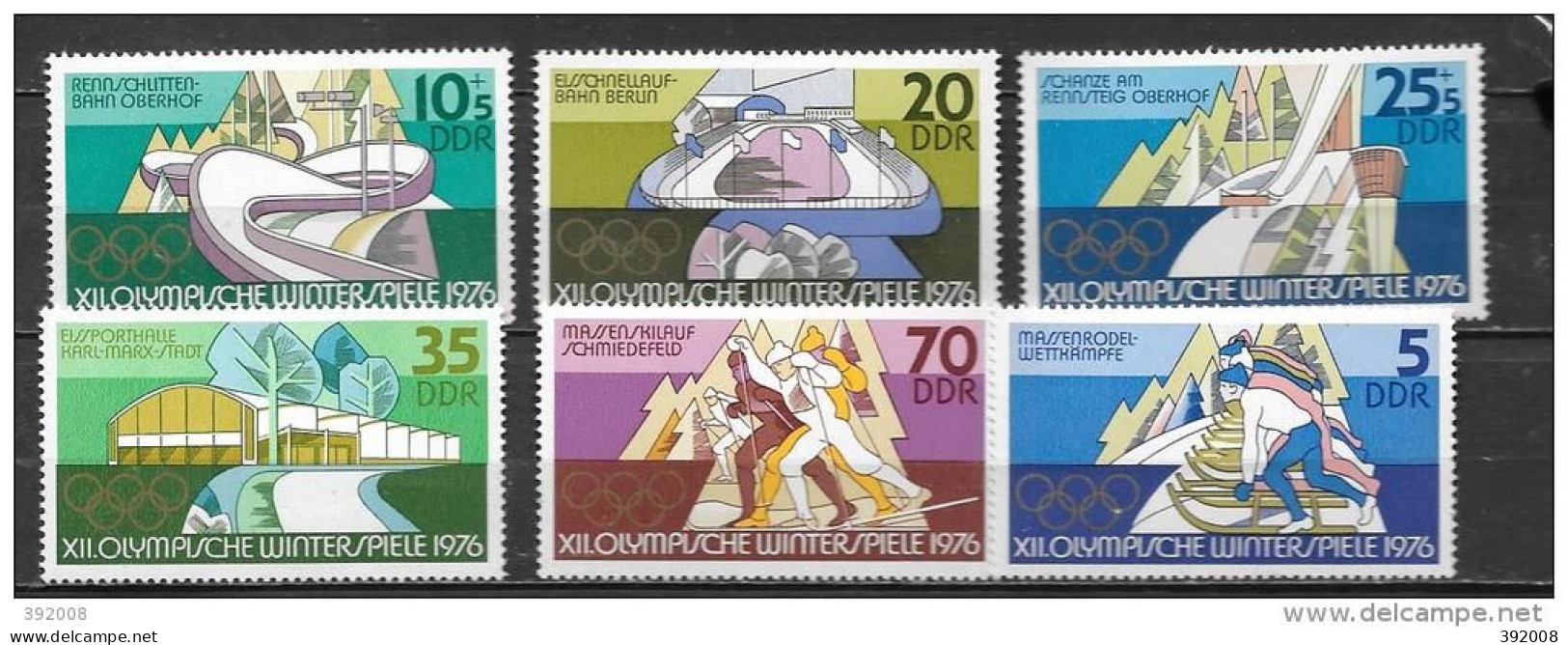 DDR - N° 1779 à 1784**MNH - Winter 1976: Innsbruck