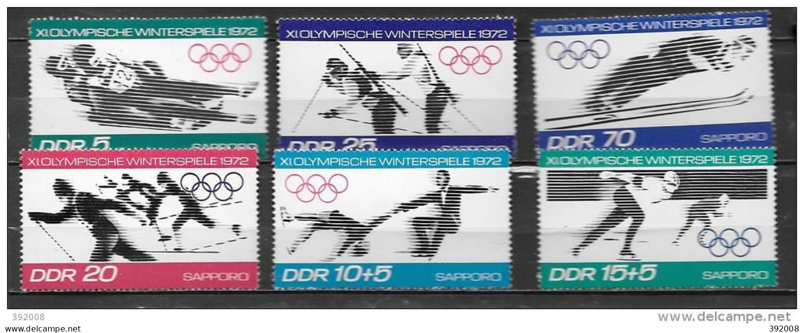 DDR - N° 1413 à 1418**MNH - Invierno 1972: Sapporo