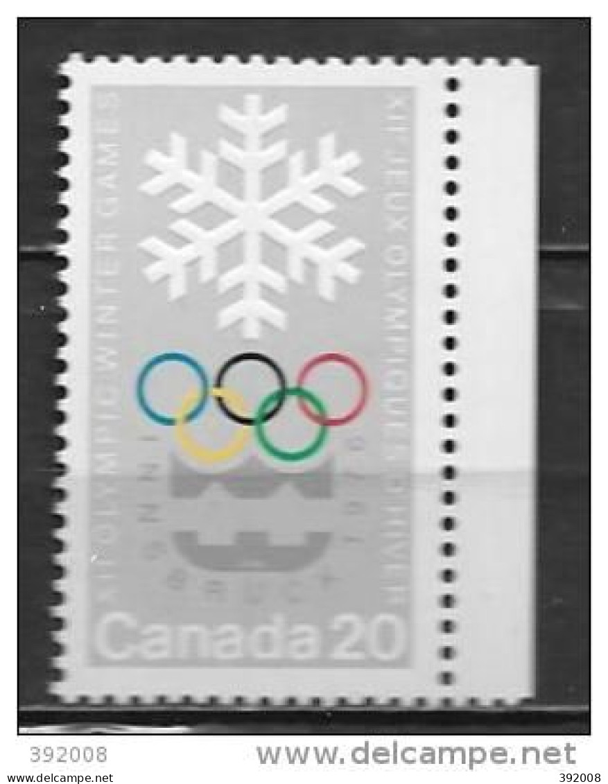 CANADA - N° 597**MNH - Winter 1976: Innsbruck