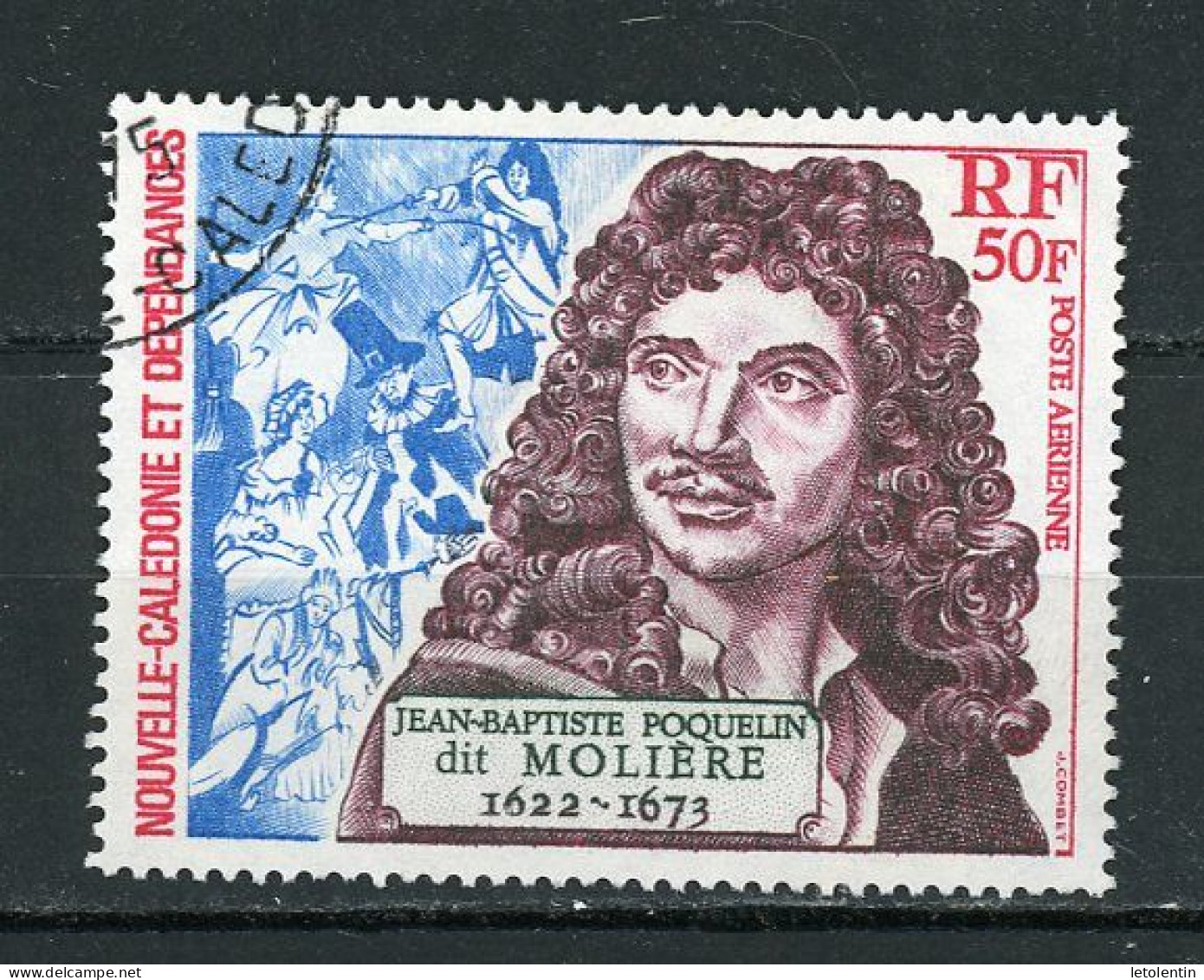 NOUVELLE-CALEDONIE RF - MOLIÈRE - POSTE AERIENNE - N°Yt 138 Obli. - Usati