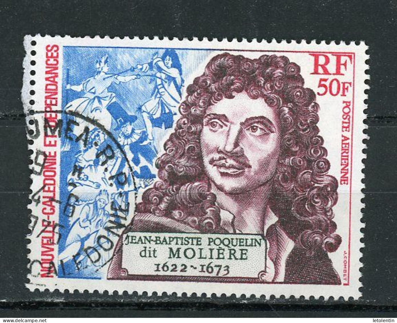 NOUVELLE-CALEDONIE RF - MOLIÈRE - POSTE AERIENNE - N°Yt 138 Obli. - Usati