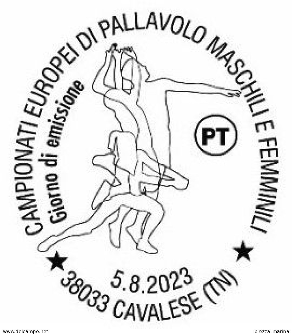 Nuovo - MNH - ITALIA - 2023 - Campionati Europei Di Pallavolo Maschile E Femminile – B Zona 1 - Barre 2329 - Code-barres