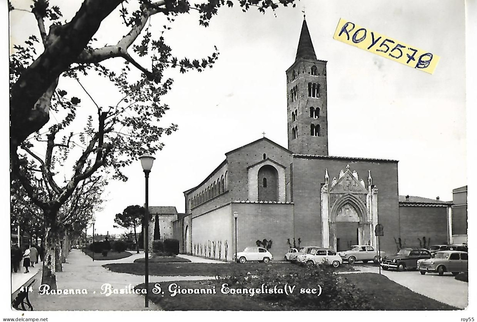 Emilia Romagna-ravenna Basilica S.giovanni Evangelista Veduta Ingresso Basilica Diverse Auto Epoca Anni 60 - Ravenna