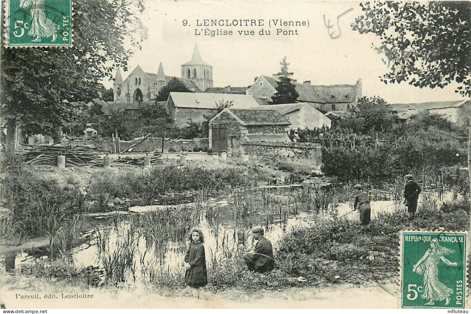 86* LENCLOITRE L Eglise Vue Du Pont   RL44,0423 - Lencloitre