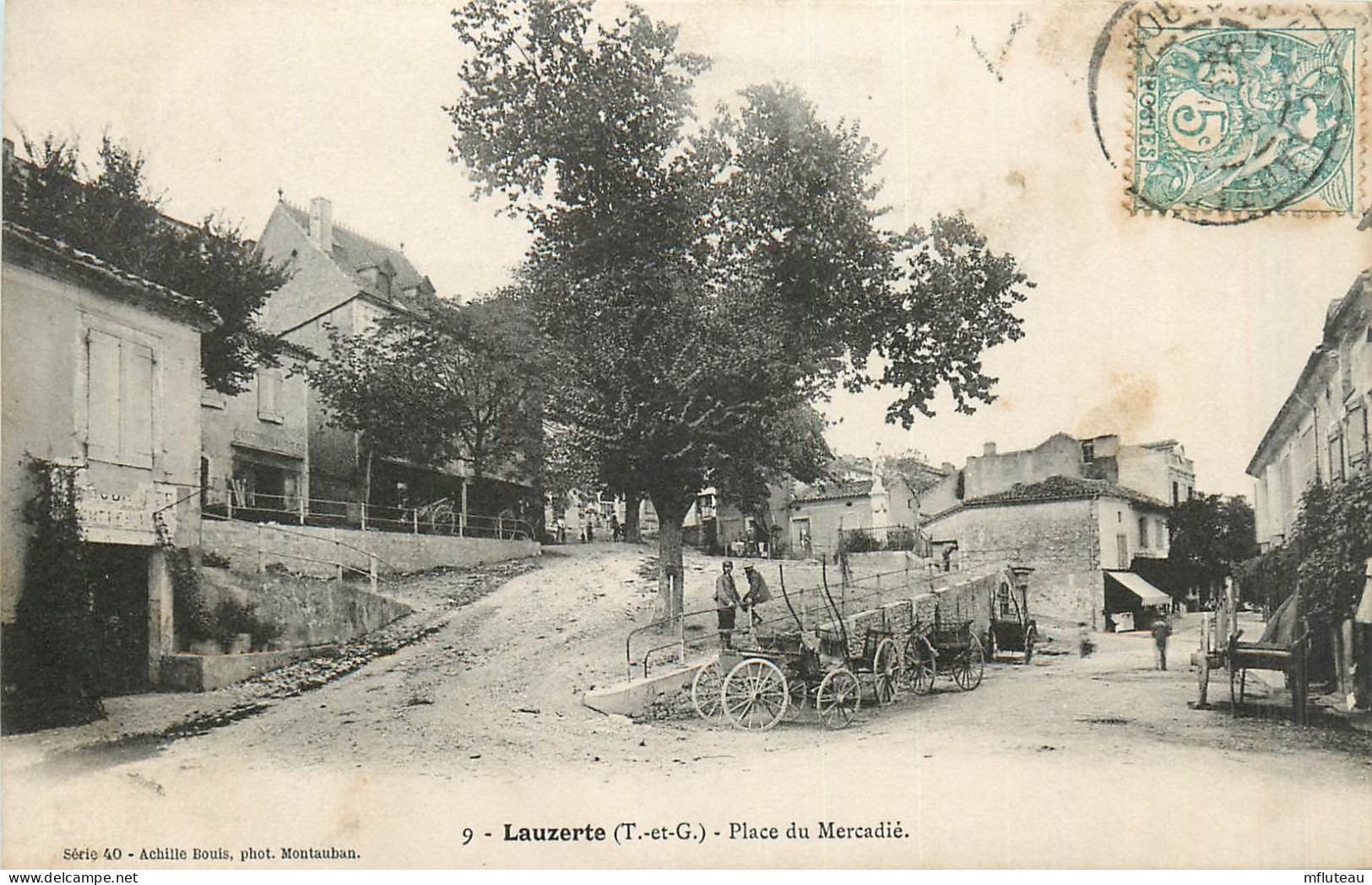 82* LAUZERTE Place Du Mercadier        RL44,0213 - Lauzerte