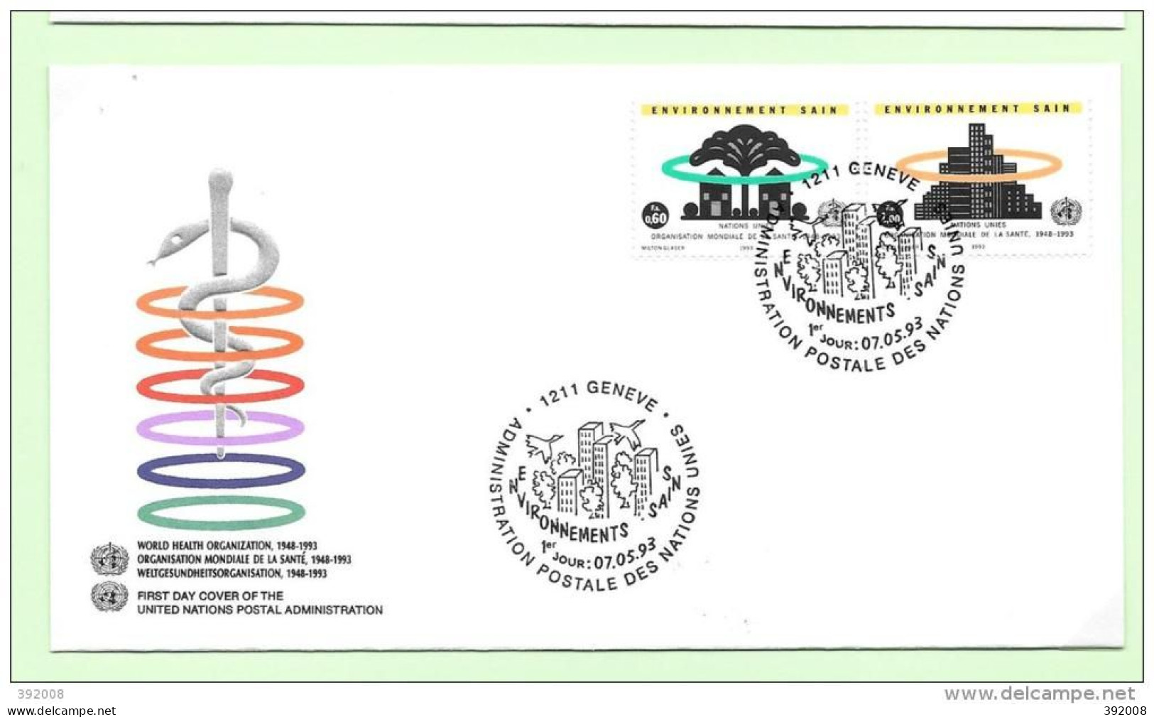 1993 - 247 / 248 - Protection De L'environnement - 15 - FDC