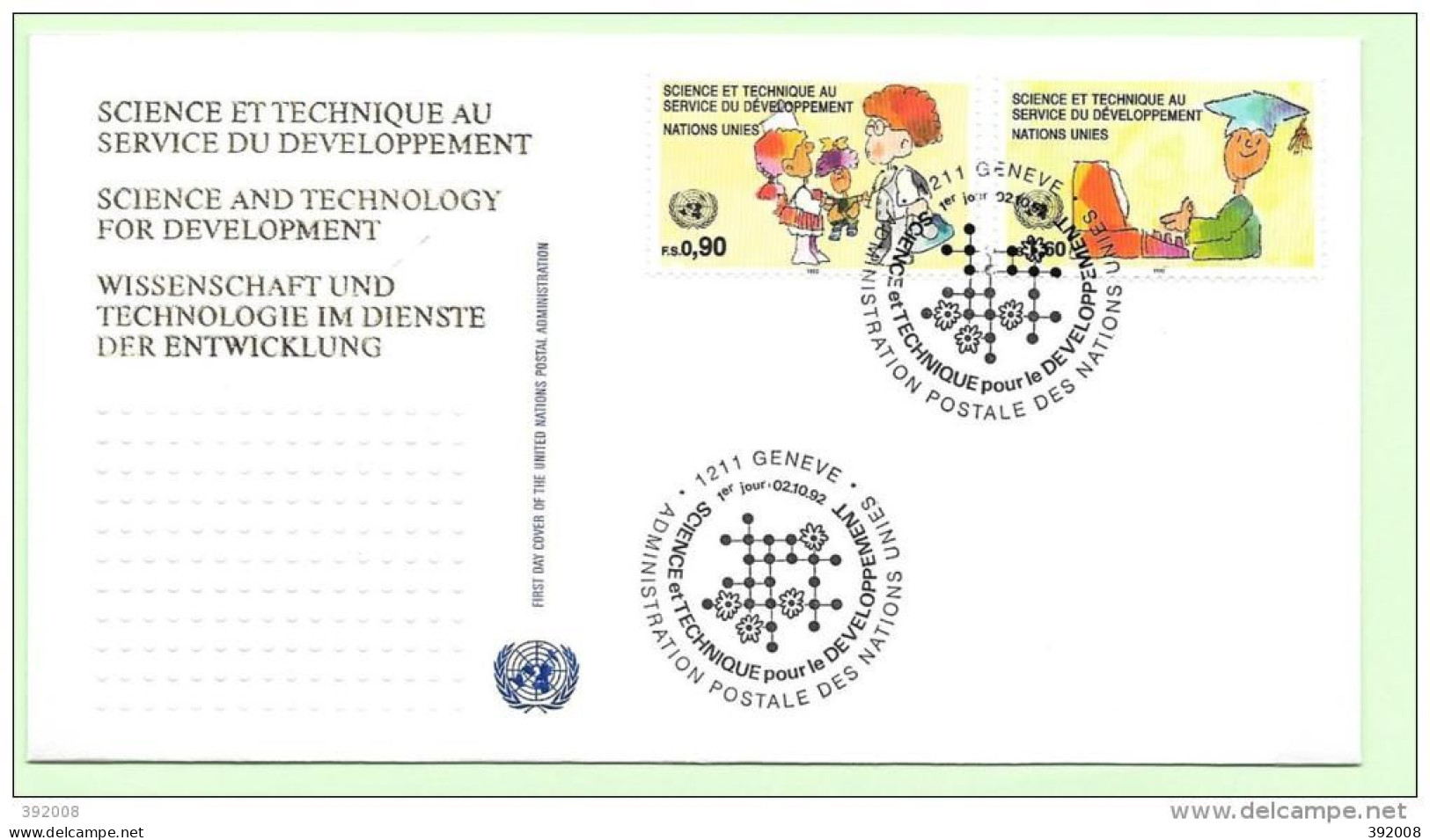 1992 - 233 / 234 - Science Et Technique Au Service Du Développement - 15 - FDC