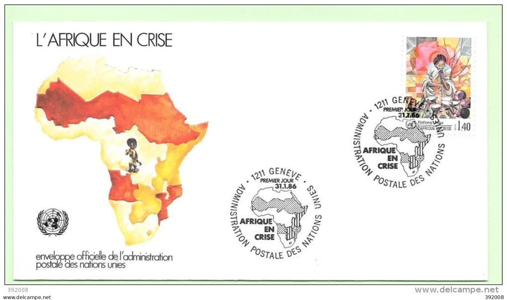 1986 - 137 - L'Afrique En Crise - 12 - FDC