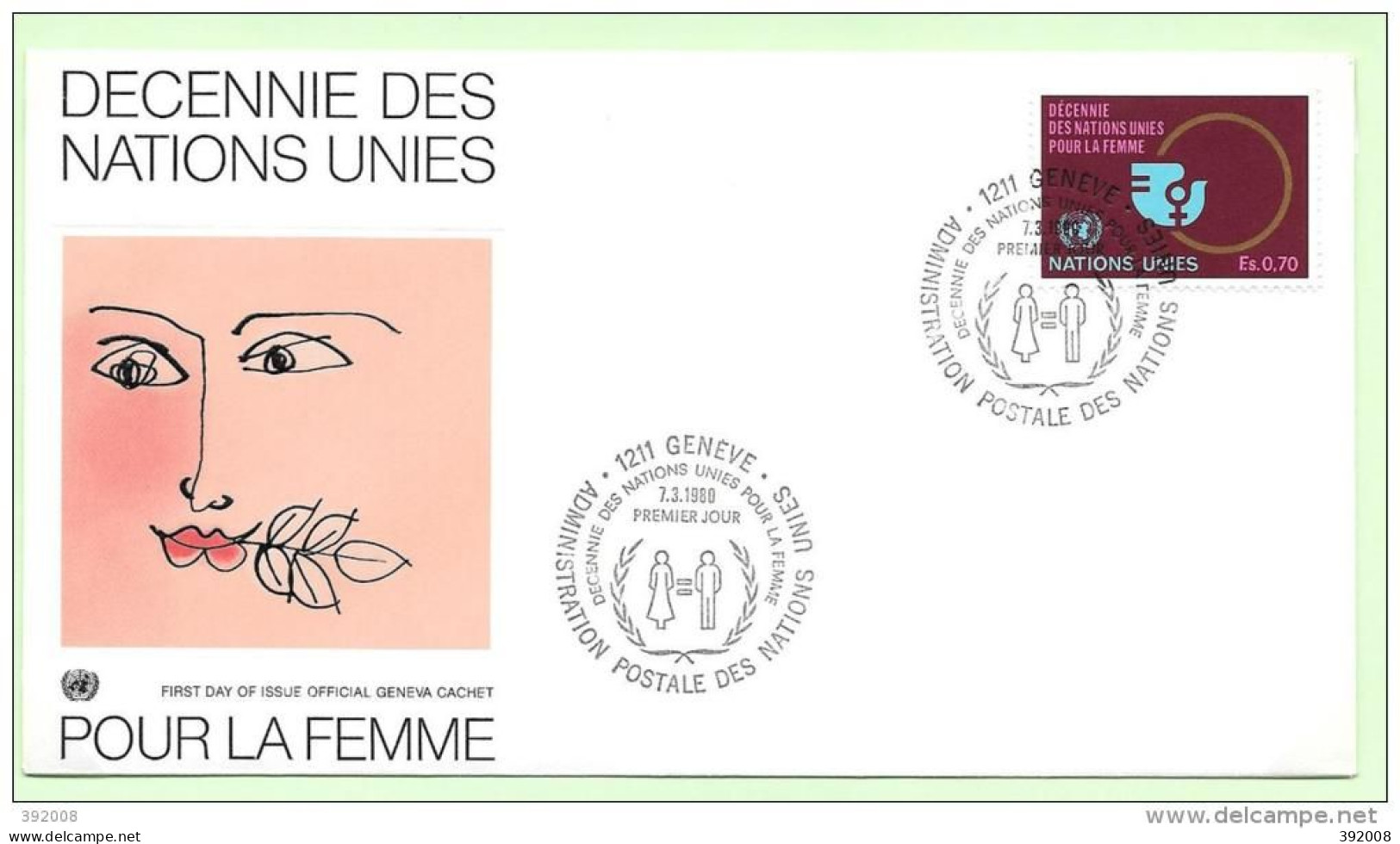 1980 - 90 - Décennie Des Nations-Unis Pour La Femme - 10 - FDC