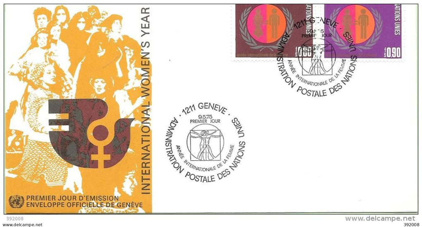 1975 - 48 / 49 - Année De La Femme - 2 - FDC