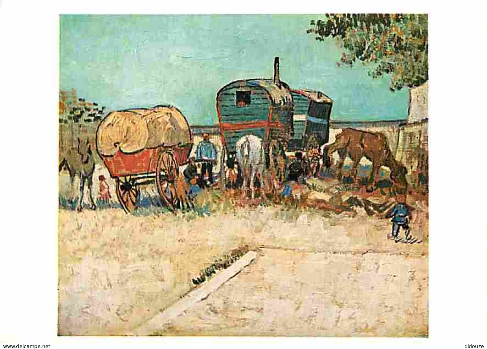 Art - Peinture - Vincent Van Gogh - Les Roulottes - The Gipsy Caravan - Carte Neuve - CPM - Voir Scans Recto-Verso - Malerei & Gemälde