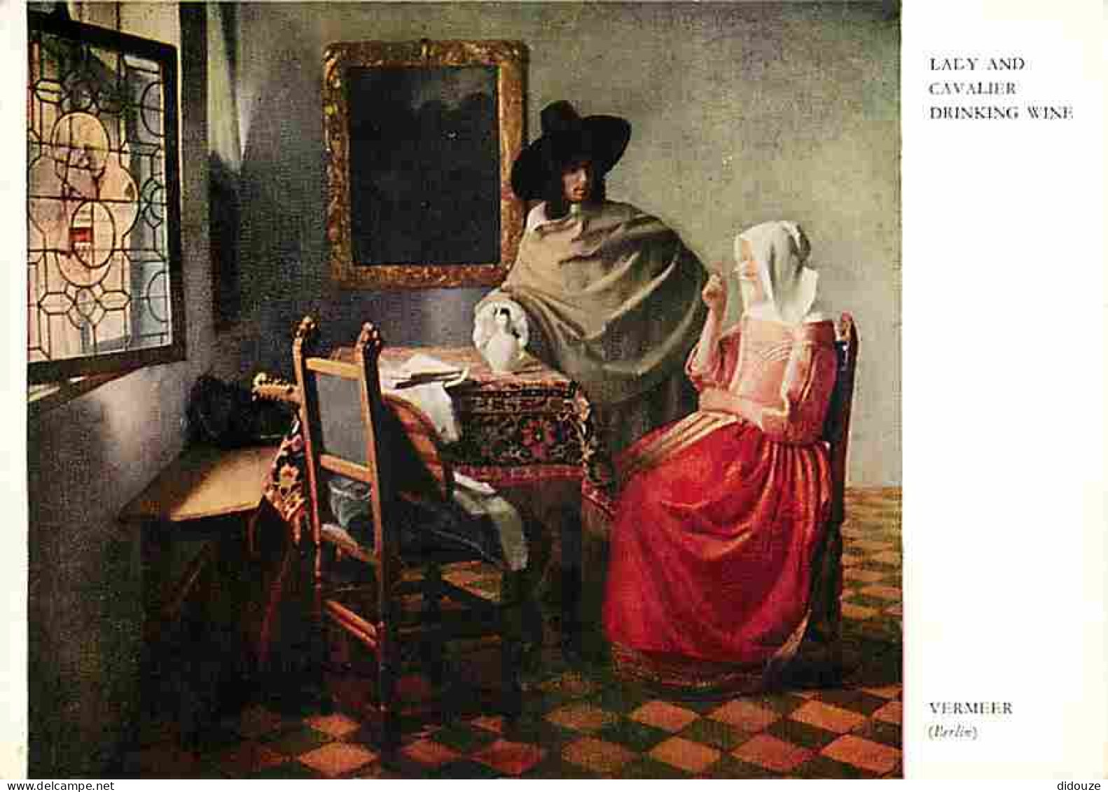 Art - Peinture - Johannes Vermeer - Lady And Cavalier Drinking Wine - Carte Neuve - CPM - Voir Scans Recto-Verso - Malerei & Gemälde