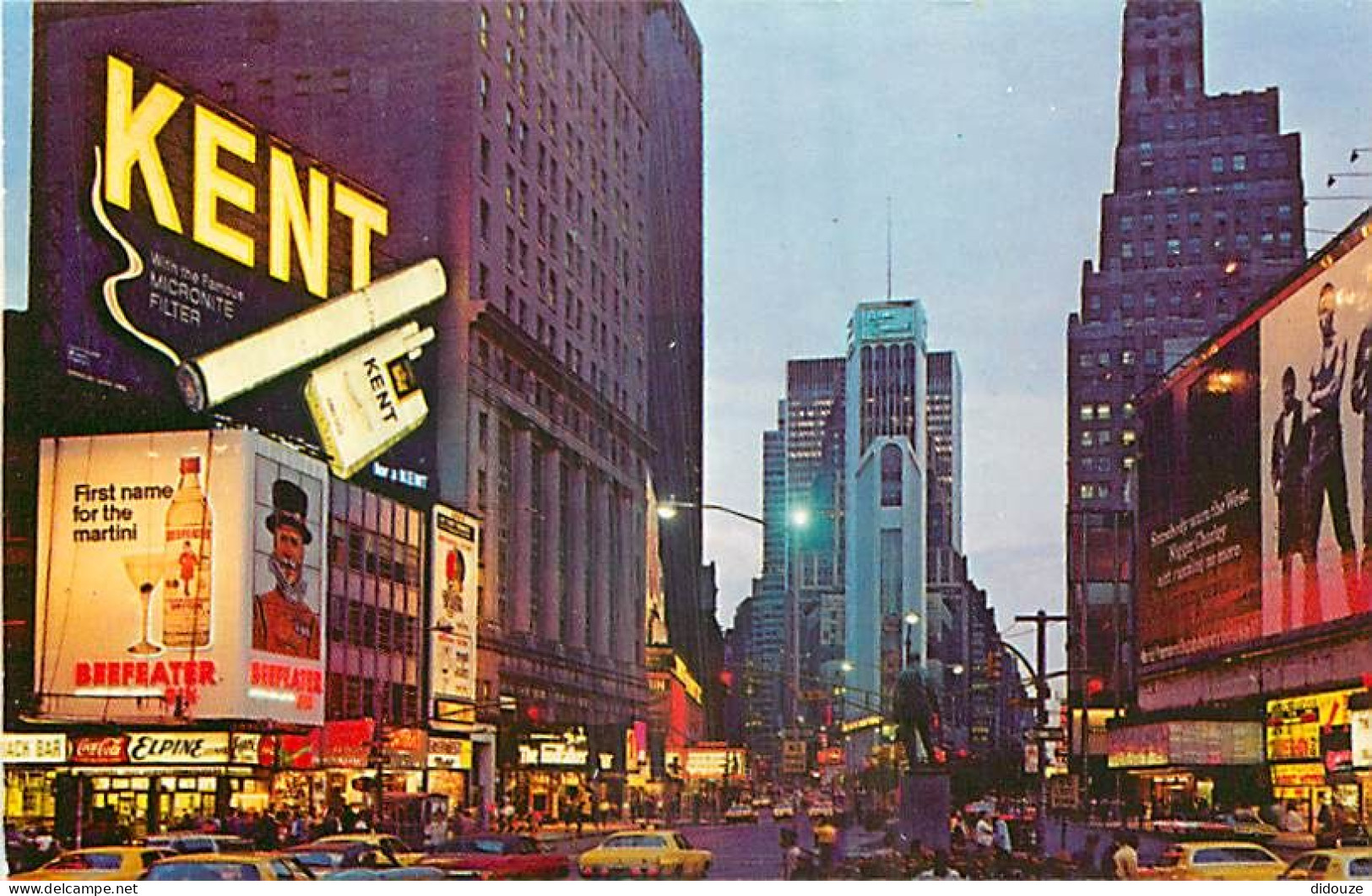 Etats Unis - New York City - Times Square At Night - Tours D'habitations - Buildings - Automobiles - Publicité Tabec Ken - Time Square
