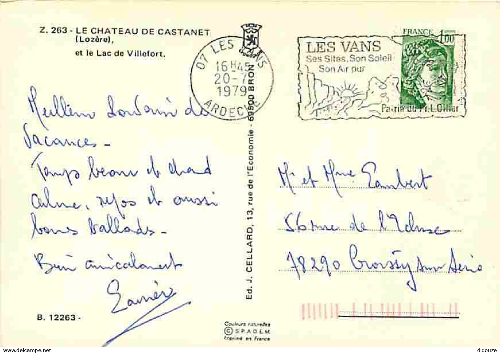 48 - Villefort - Multivues - Flamme Postale - CPM - Voir Scans Recto-Verso - Villefort