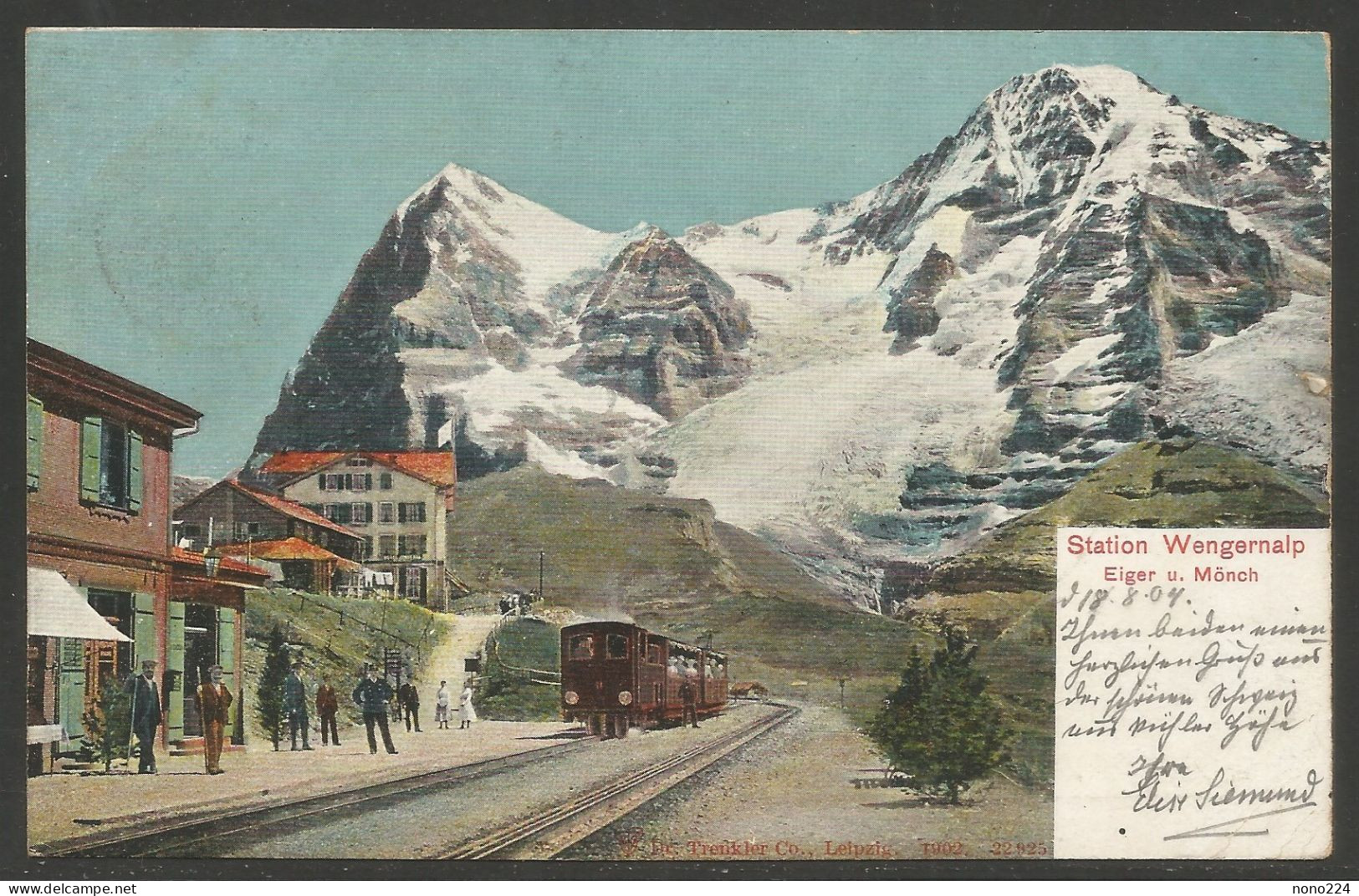 Carte P De 1904 ( Station Wengernalp ) - Stazioni Con Treni