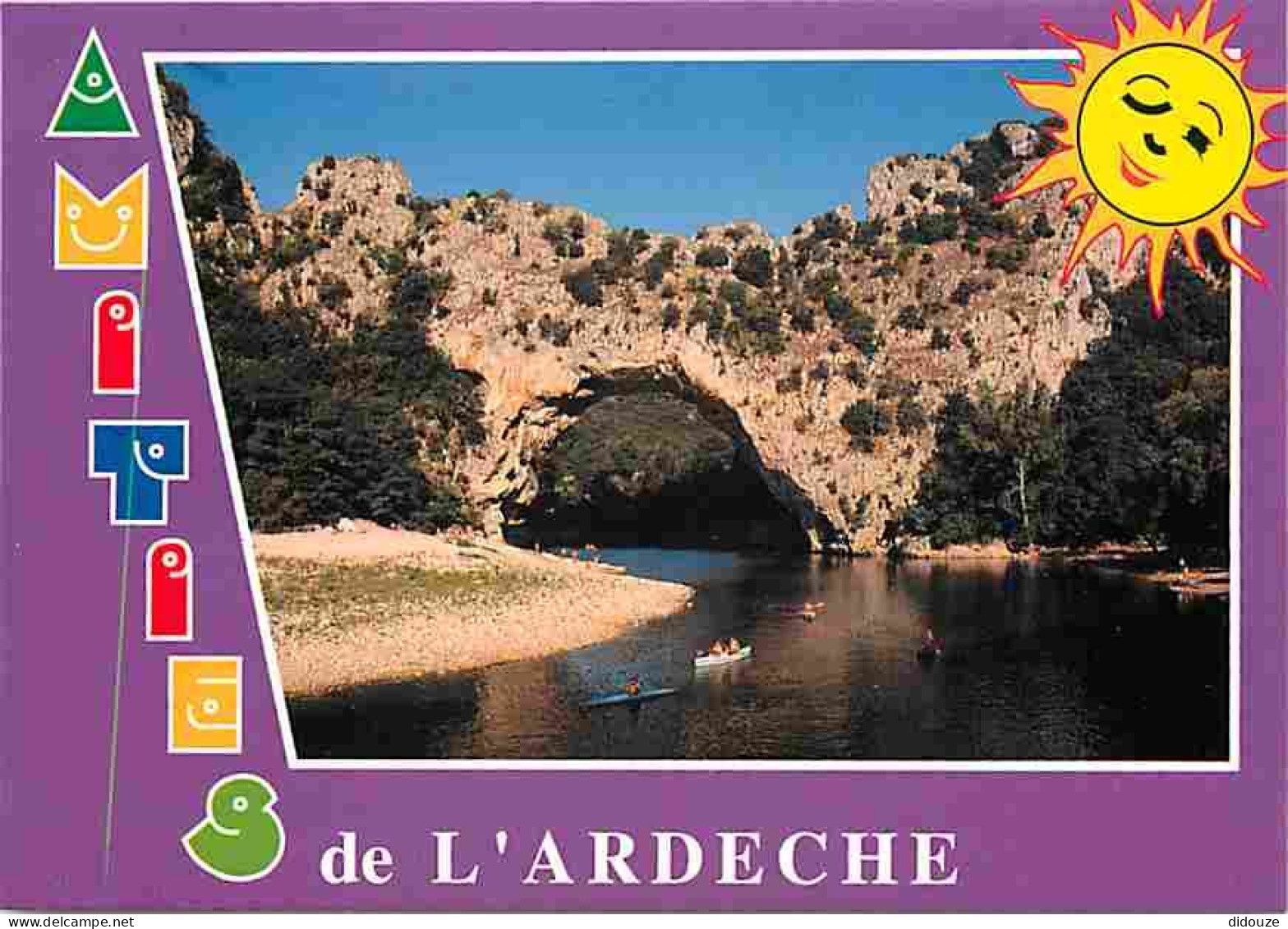 07 - Ardèche - Gorges De L'Ardèche - Le Pont D'Arc - Canoë Kayak - CPM - Voir Scans Recto-Verso - Vallon Pont D'Arc