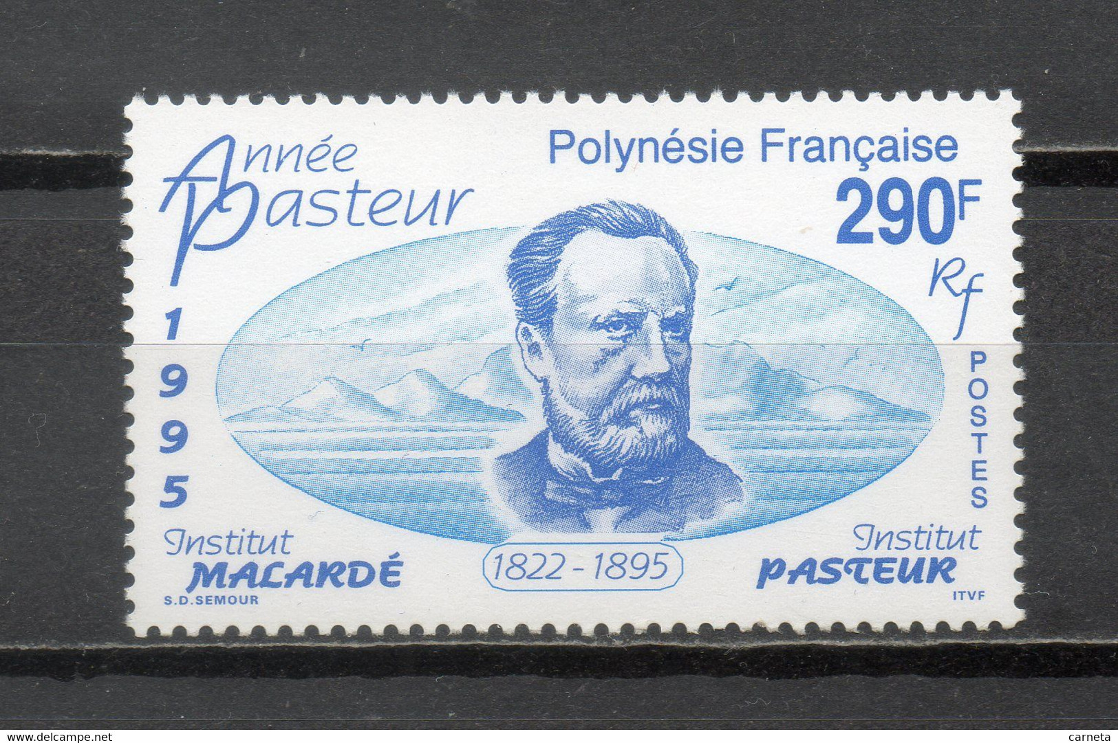 POLYNESIE  N°  481   NEUF SANS CHARNIERE COTE  7.80€   PASTEUR - Neufs