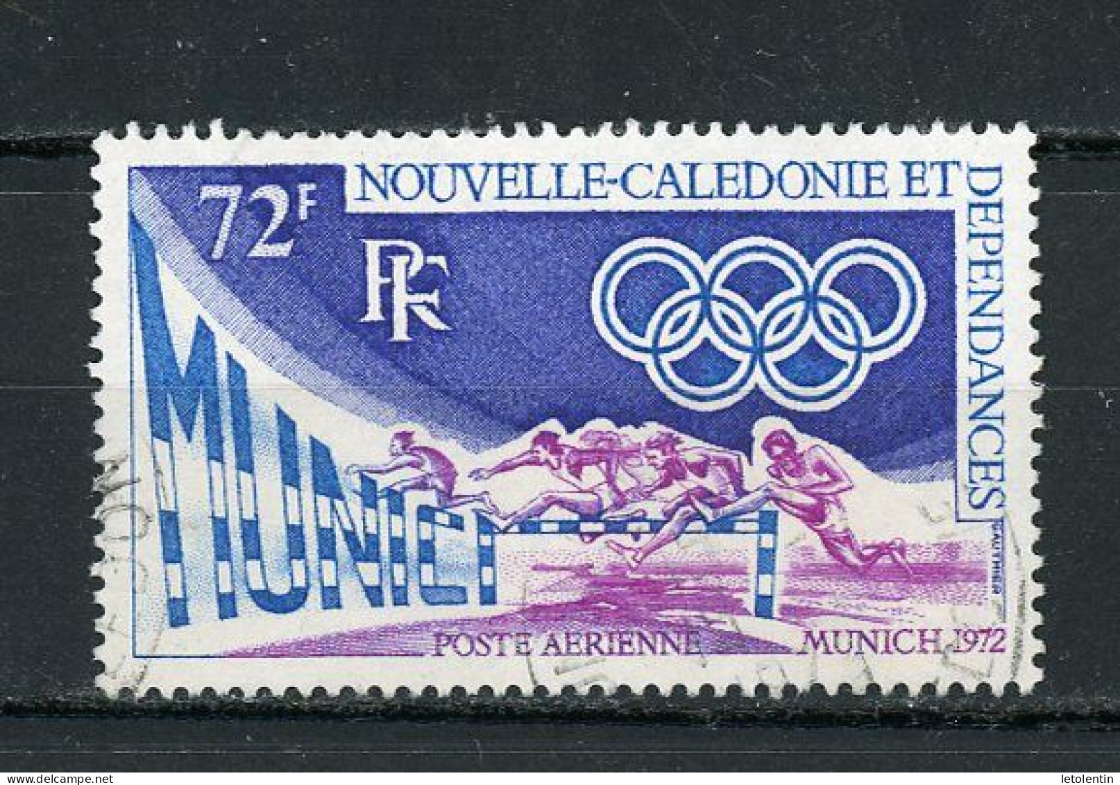 NOUVELLE-CALEDONIE RF - JO DE MUNICH - POSTE AERIENNE - N°Yt 133 Obli. - Oblitérés