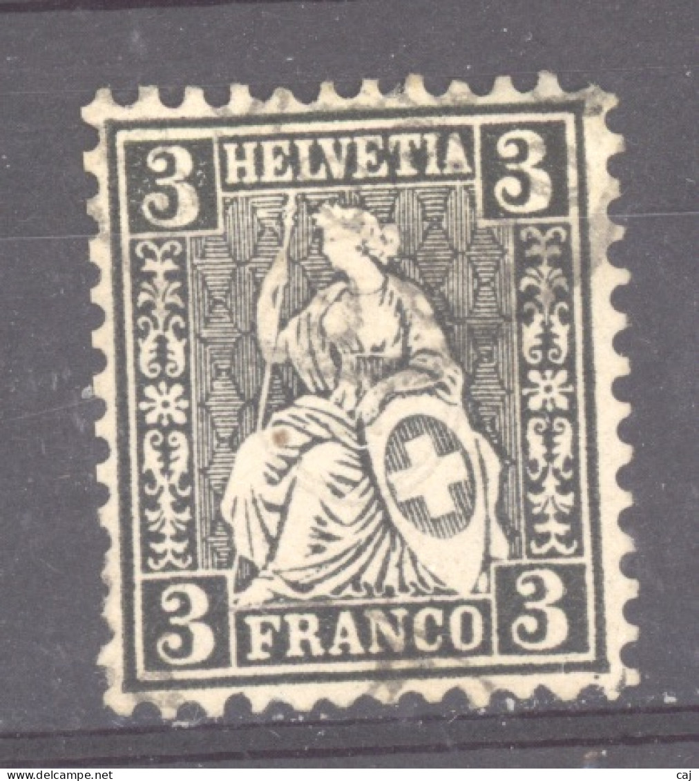 Suisse  :  Yv  34  (o)  Papier Blanc - Used Stamps