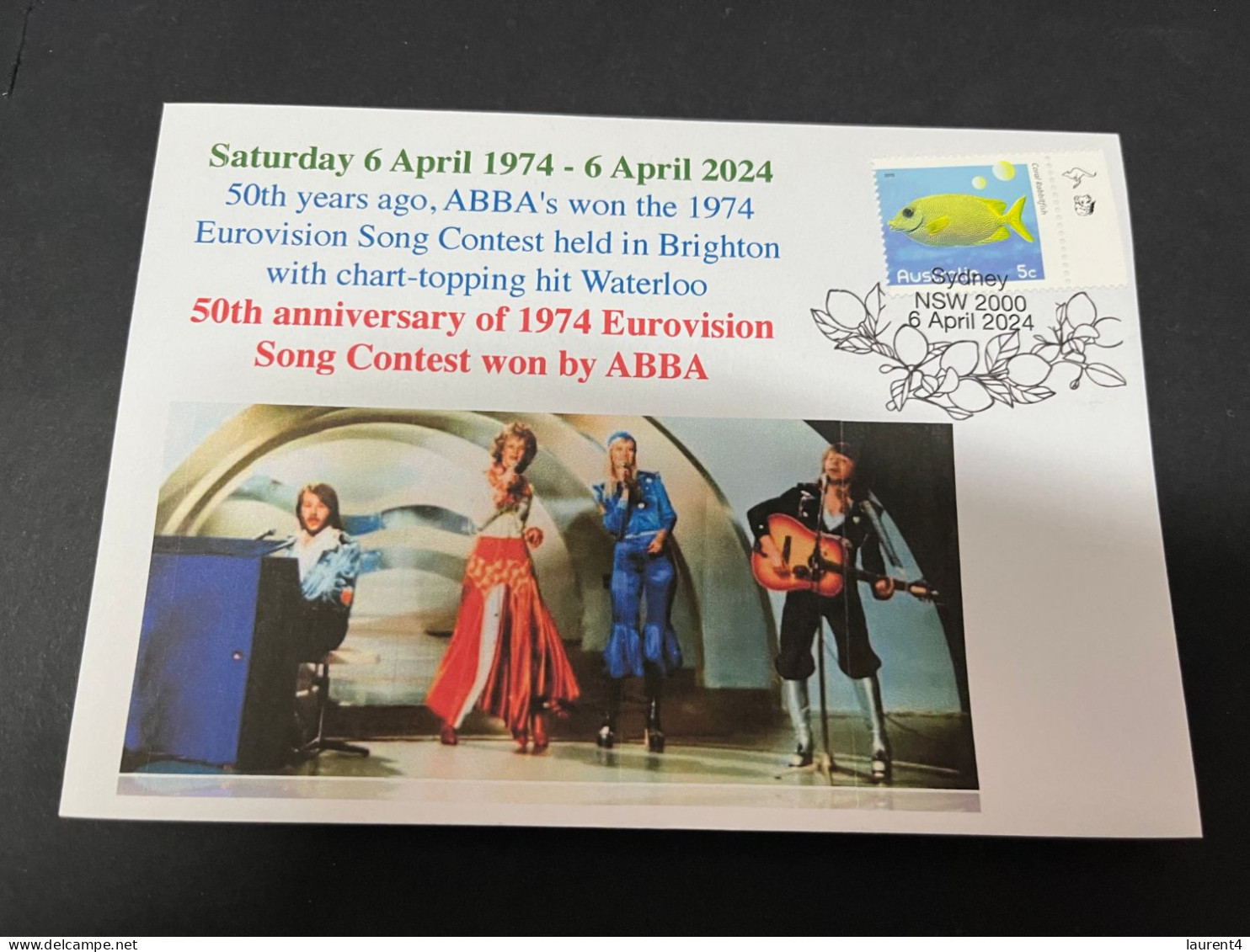 6-4-2024 (1 Z 13) ABBA Celebrate 50th Anniversary Of EUROVISION Waterloo Winning Song (6-4-1974) - Música