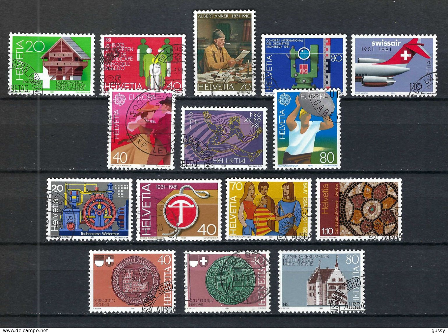 SUISSE 1981: Lot D'oblitérés - Used Stamps