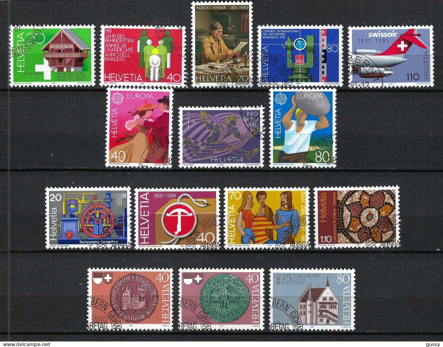 SUISSE 1981: Lot D'oblitérés - Used Stamps