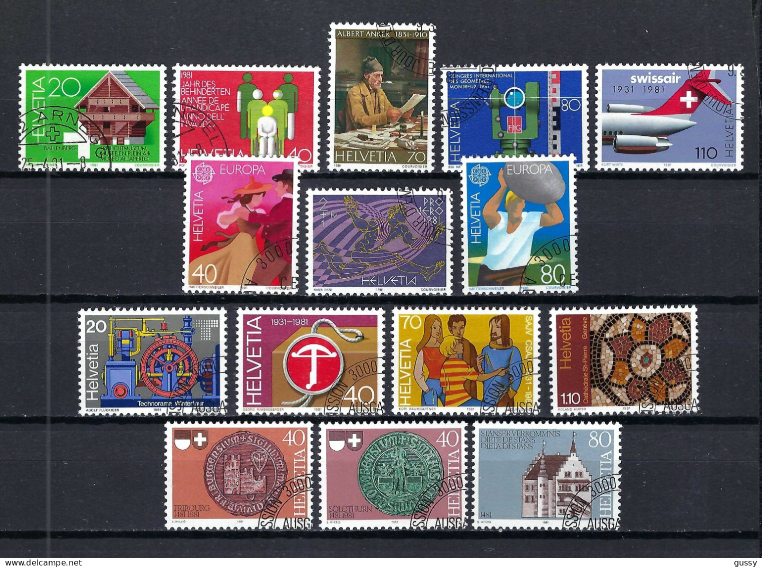 SUISSE 1981: Lot D'oblitérés - Used Stamps