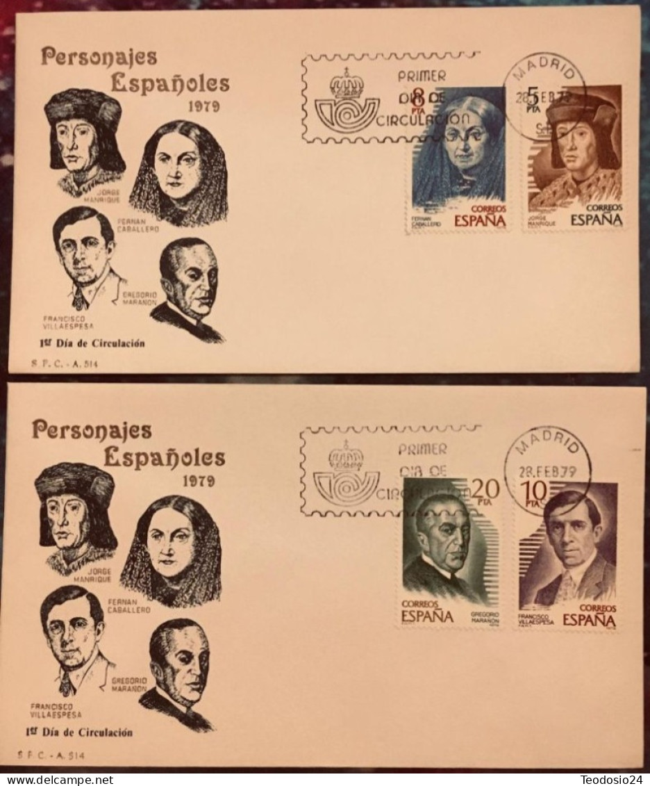 1979 Personajes. - FDC