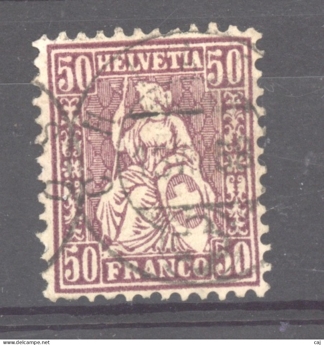 Suisse  :  Yv  48  (o)     Papier Blanc     ,      N4 - Used Stamps