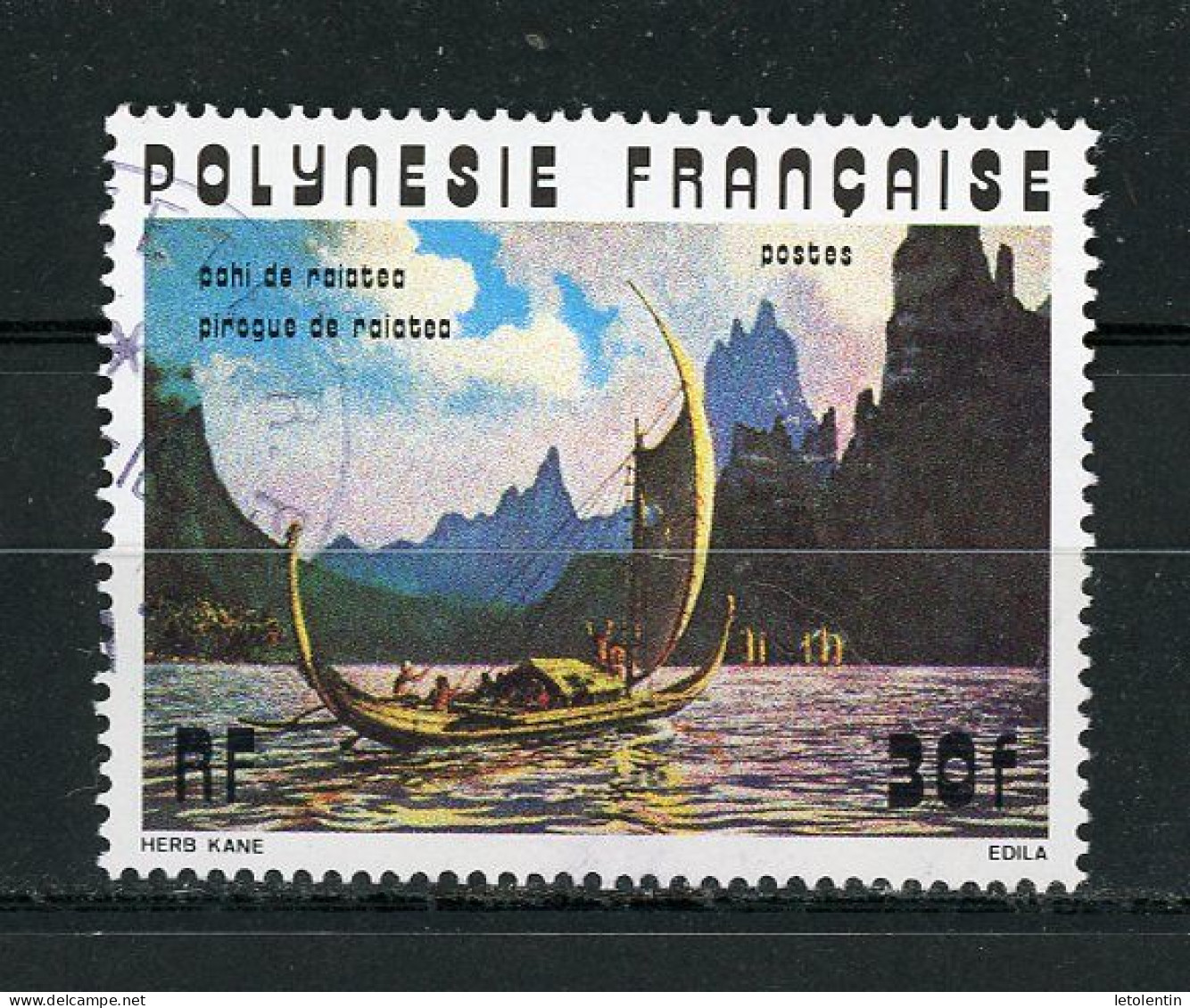 POLYNESIE : PIROGUE - N° Yt 112 Obli. - Gebruikt