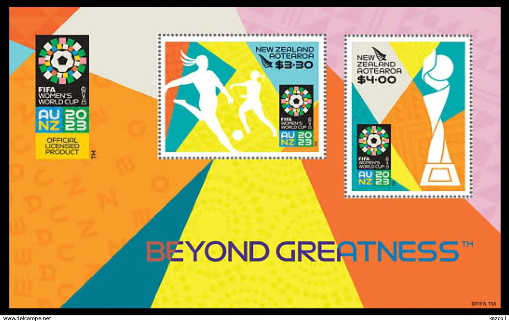 New Zealand  2023. FIFA Women's Football World Cup In Australia And New Zealand - Unused Stamps