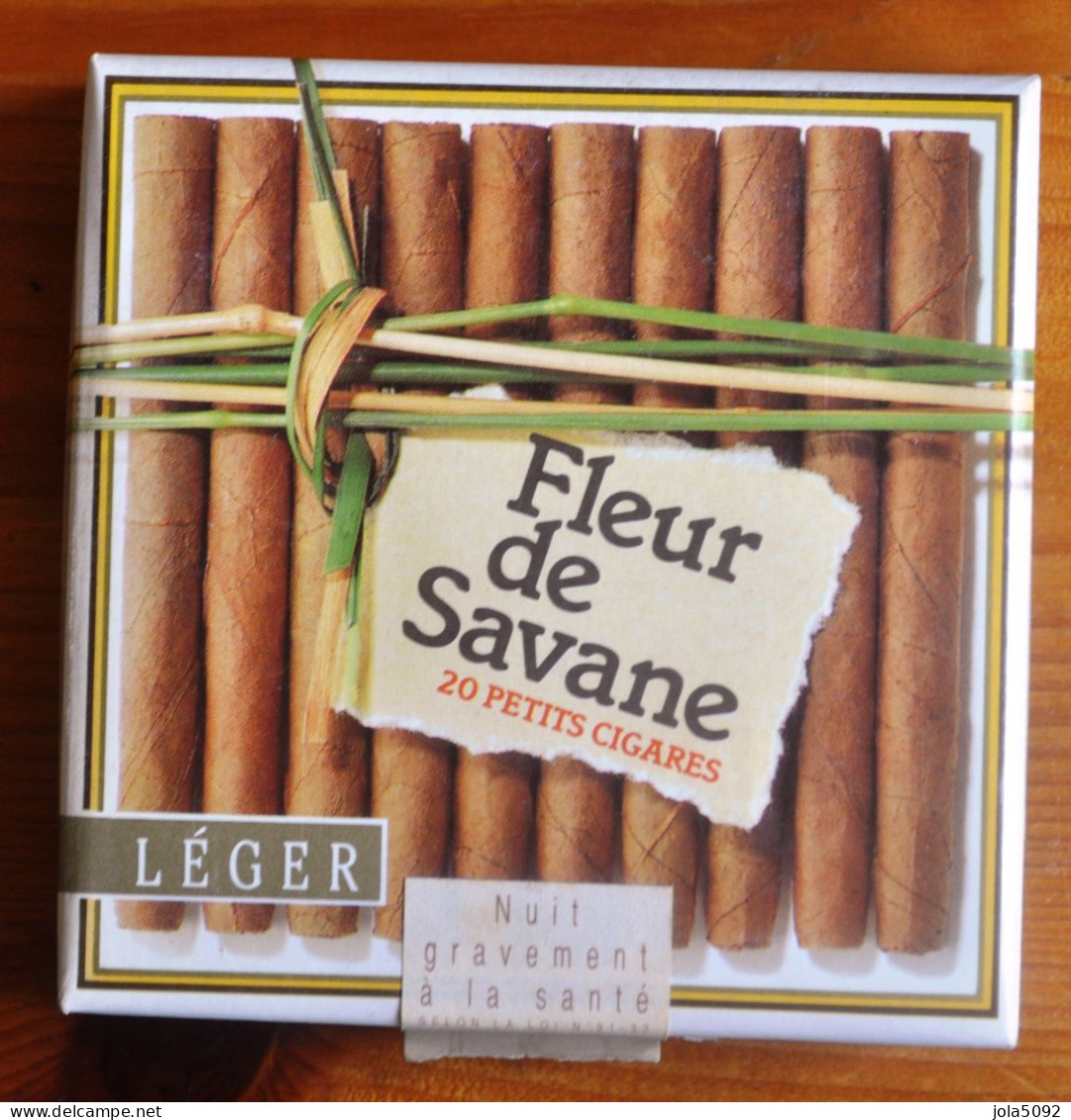 Boîte Carton - Petits Cigares FLEUR DE SAVANE - Autres & Non Classés