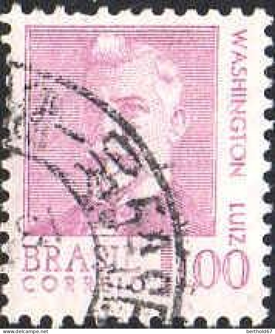 Brésil Poste Obl Yv: 845 Mi:1167 Washington Luiz (TB Cachet Rond) - Gebraucht