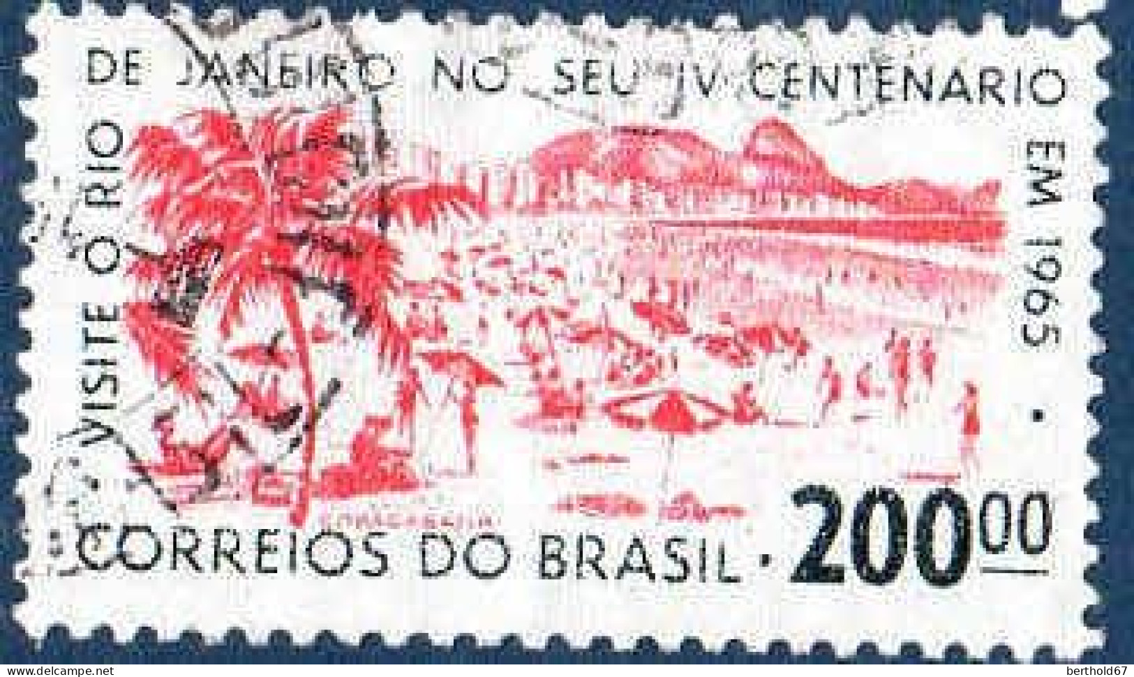 Brésil Poste Obl Yv: 761 Mi:1063 Copacabana (Beau Cachet Rond) - Usados