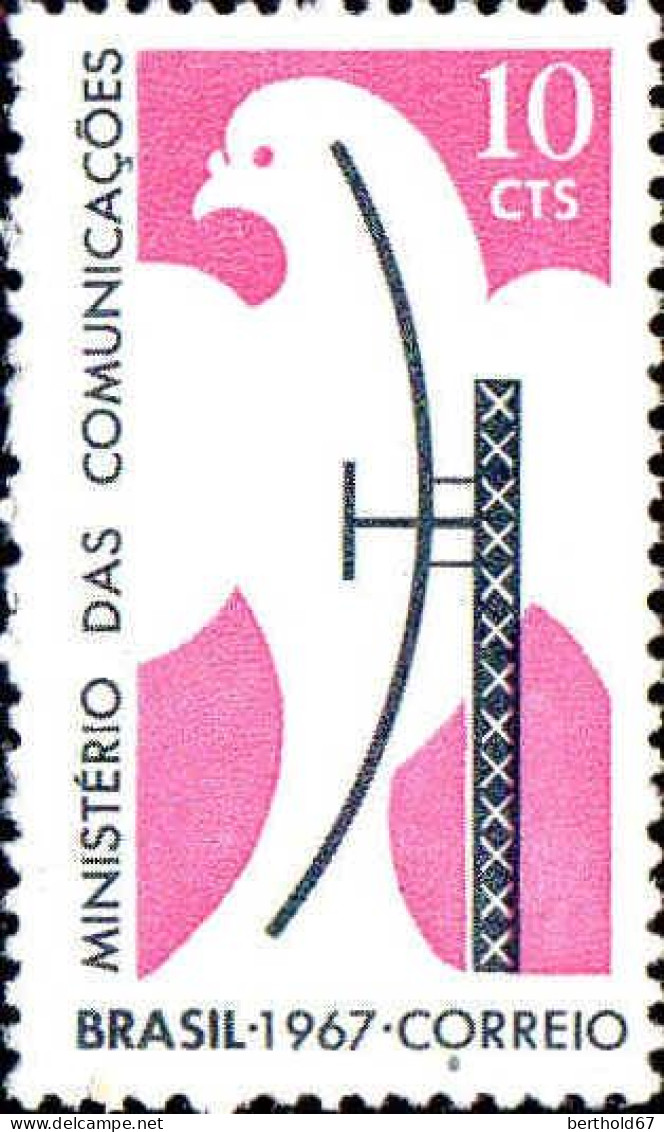 Brésil Poste N** Yv: 824 Mi:1138 Ministerio Das Comunicaçoes - Unused Stamps