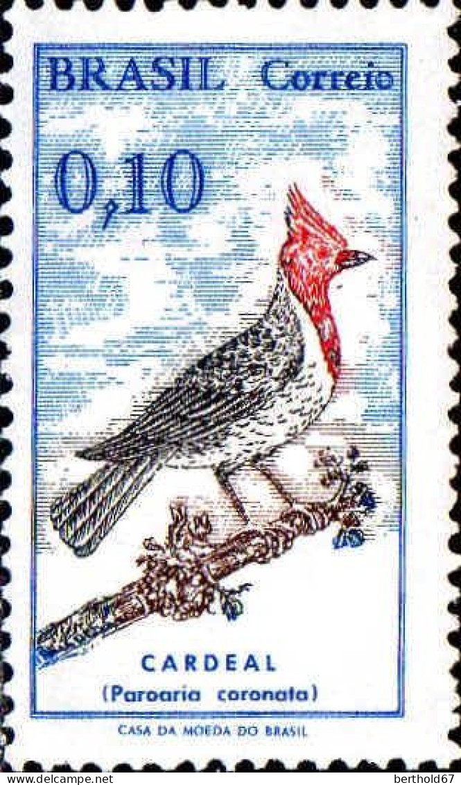 Brésil Poste N** Yv: 859A/861 Oiseaux (non-gommé) - Unused Stamps