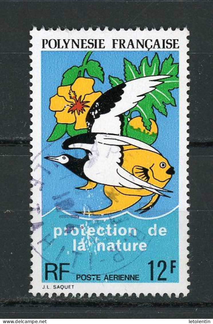 POLYNESIE - PROTECTION DE LA NATURE - POSTE AERIENNE - N° Yt 82 Obli. - Gebruikt