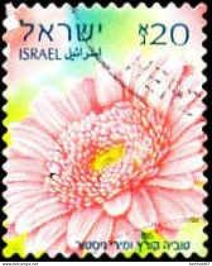 Israel Poste Obl Yv:2232 Mi:2322 Gerberas (Beau Cachet Rond) - Used Stamps (without Tabs)