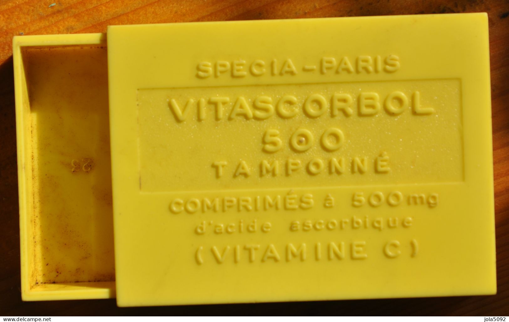 Ancienne Boite En Plastique Pastilles VITASCORBOL 500 - Vitamines C - SPECIA PARIS - Scatole