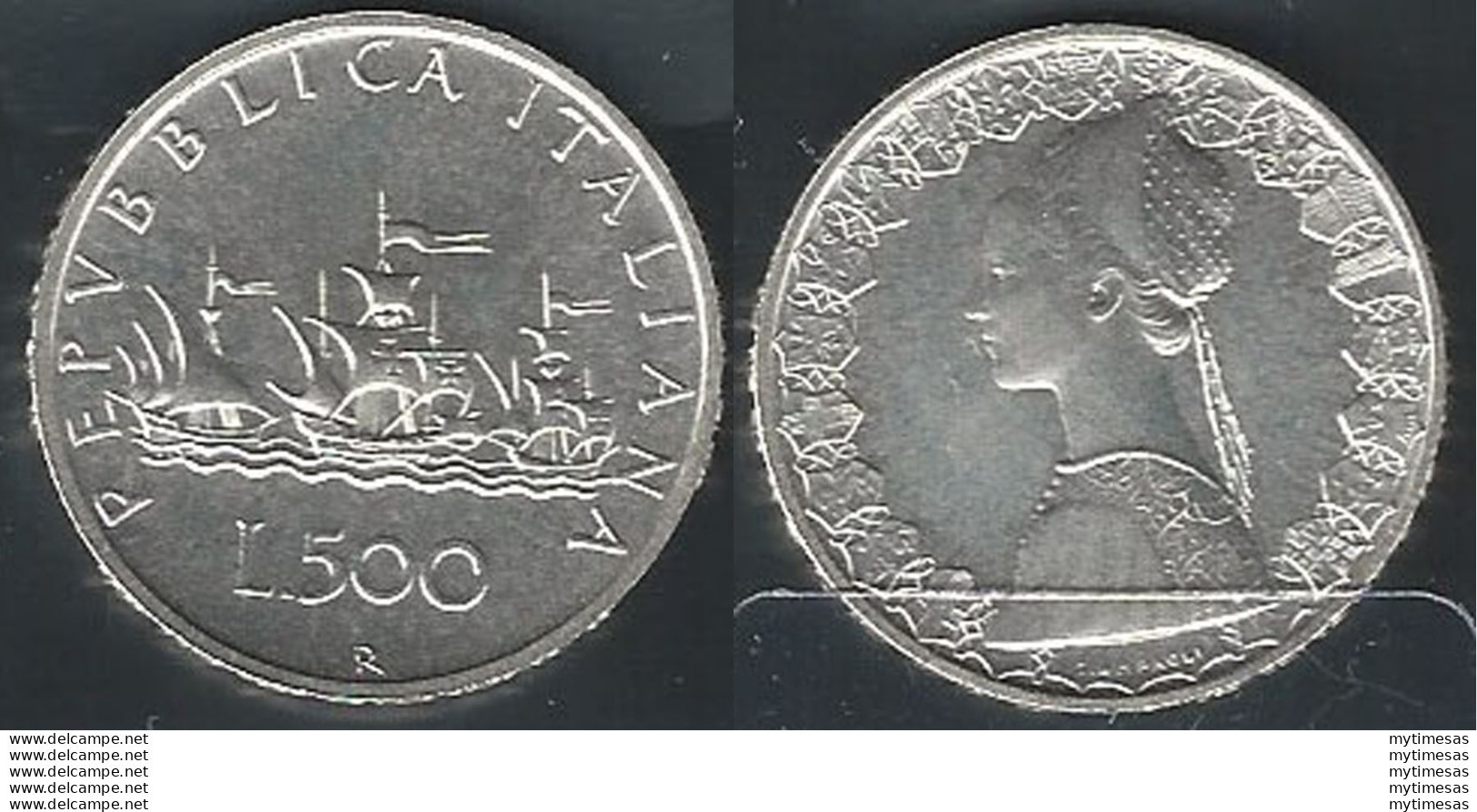 1995 Italia Lire 500 Caravelle Argento FDC - Autres & Non Classés