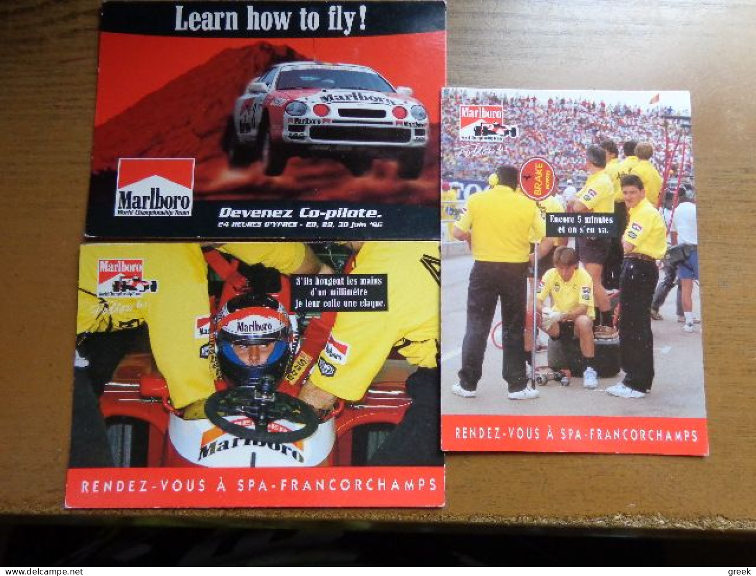 Formule 1 / 7 Cards, Marlboro --> Onbeschreven - Grand Prix / F1